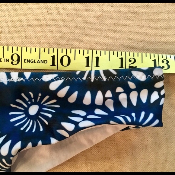 NWOT Moosekini bikini blue and black swimsuit Size M (runs small) - Picture 4 of 5